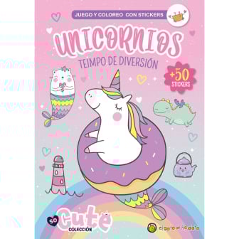Libro Unicornios Tiempo De Diversión Con Stickers 