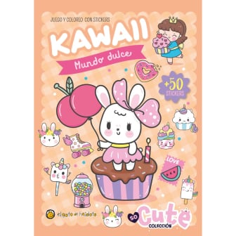 Libro Kawaii Mundo Dulce Con Stickers