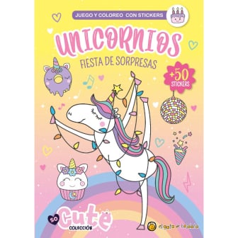 Libro Unicornios Fiesta De Sorpresas Con Stickers