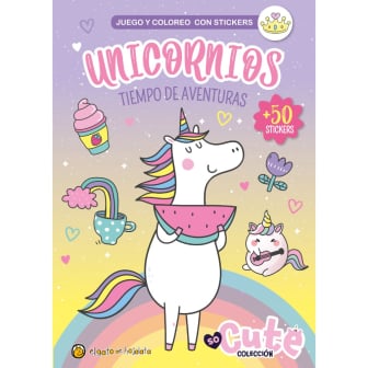 Libro Unicornios Tiempo De Aventuras Con Stickers