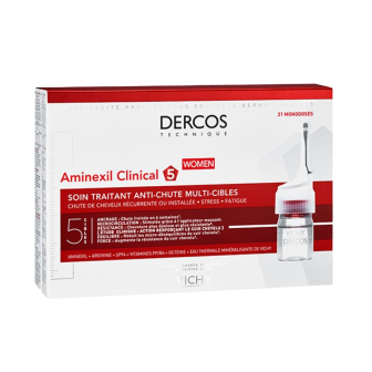 Ampollas Vichy Dercos Aminexil para Mujer 6 ml 21 Unidades