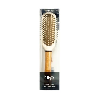 Cepillo para el Pelo Top Premium Ovalado con Mango de Madera Chico