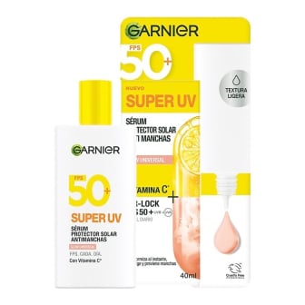 Sérum Protector Solar Garnier Super UV Antimanchas FPS50+ 40 ml   