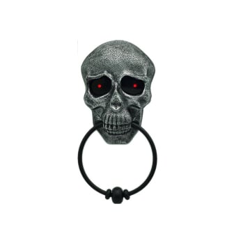 Colgante Calavera Mis Petates para Puerta Plateado