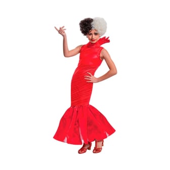 Disfraz Cruella De Vil Disney Rojo 10 a 12 Años 