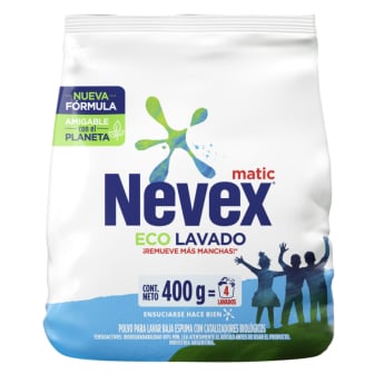 Jabón En Polvo Para Ropa Nevex Clásico 400 G
