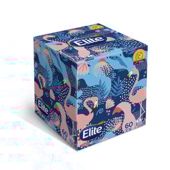 Pañuelos Descartables Elite Premium Cubo 60 Unidades