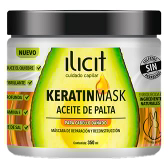 Mascarilla Capilar Ilicit  Keratina Palta 350 ml