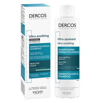 Shampoo Dercos Ultra Calmante Cabello Graso 200 Ml