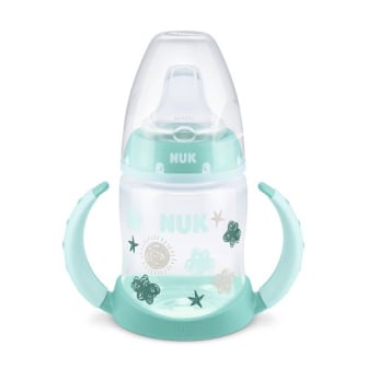 Vaso de Aprendizaje Nuk First Choice con Control de Temperatura +6 Meses Verde 150 ml