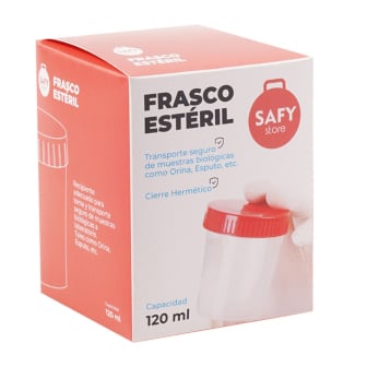 Frasco Estéril Safy De Análisis 120 Ml