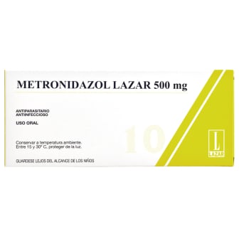 Metronidazol Lazar 10 Comprimidos