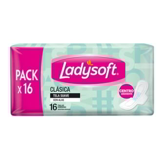 TOALLA FEMENINA LADYSOFT CLASICAS X16 UNIDADES