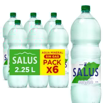 Funda Salus Agua Sin Gas 2.25 L 6 Unidades