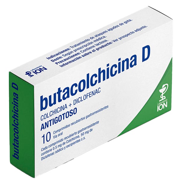 Butacolchicina D 10 Comprimidos