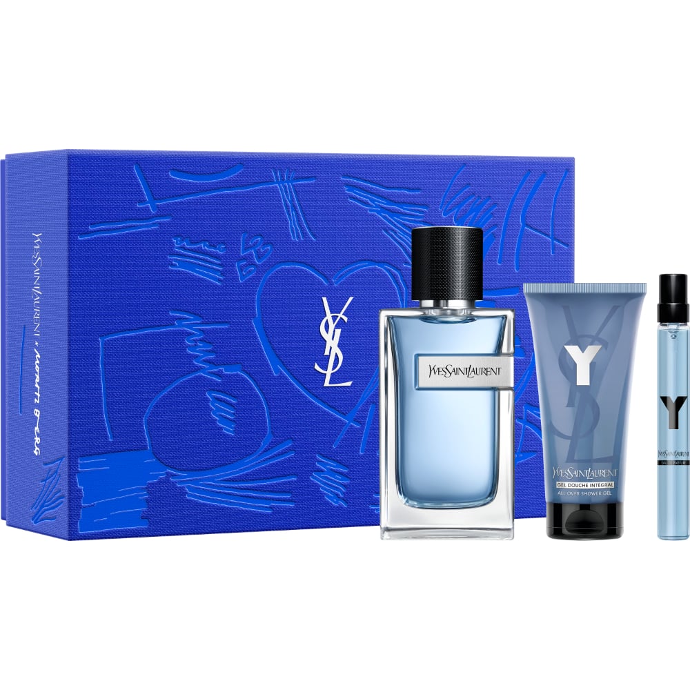 Cofre Perfume Yves Saint Laurent Y Edt 100 Ml + Minitalla Edp 10 Ml + Gel De Ducha 50 Ml