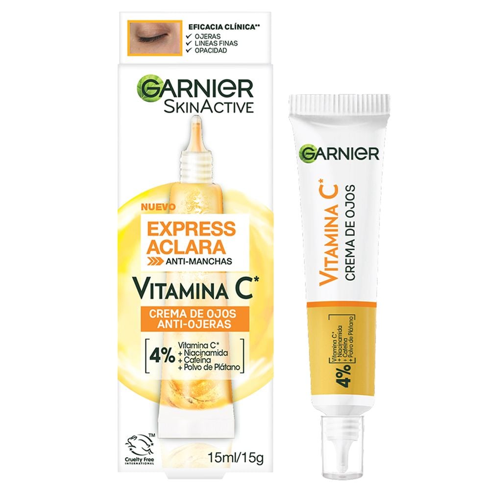 Crema De Ojos Garnier Express Aclara Con Vitamina C 15 Ml