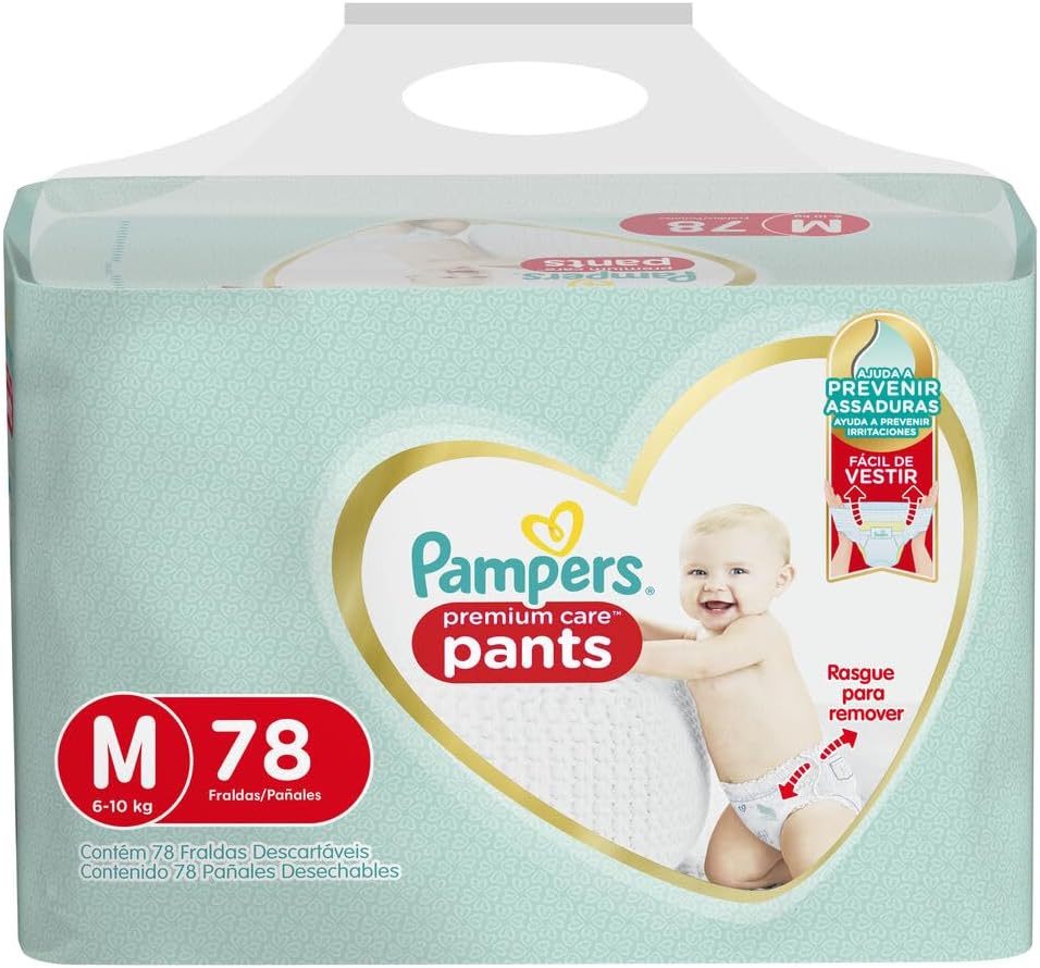 Pañales Pampers Pants Premium Care M 78 Unidades