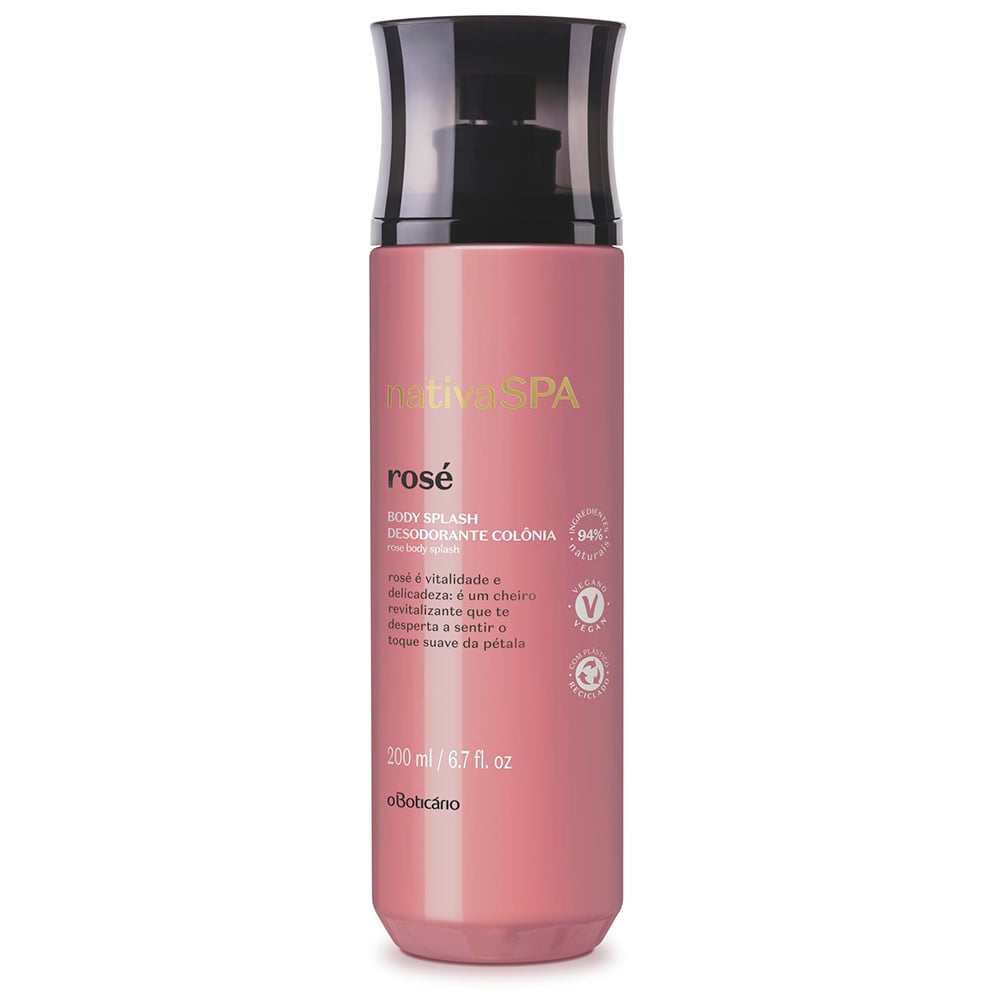 Body Splash Nativa Spa Rose 200 Ml