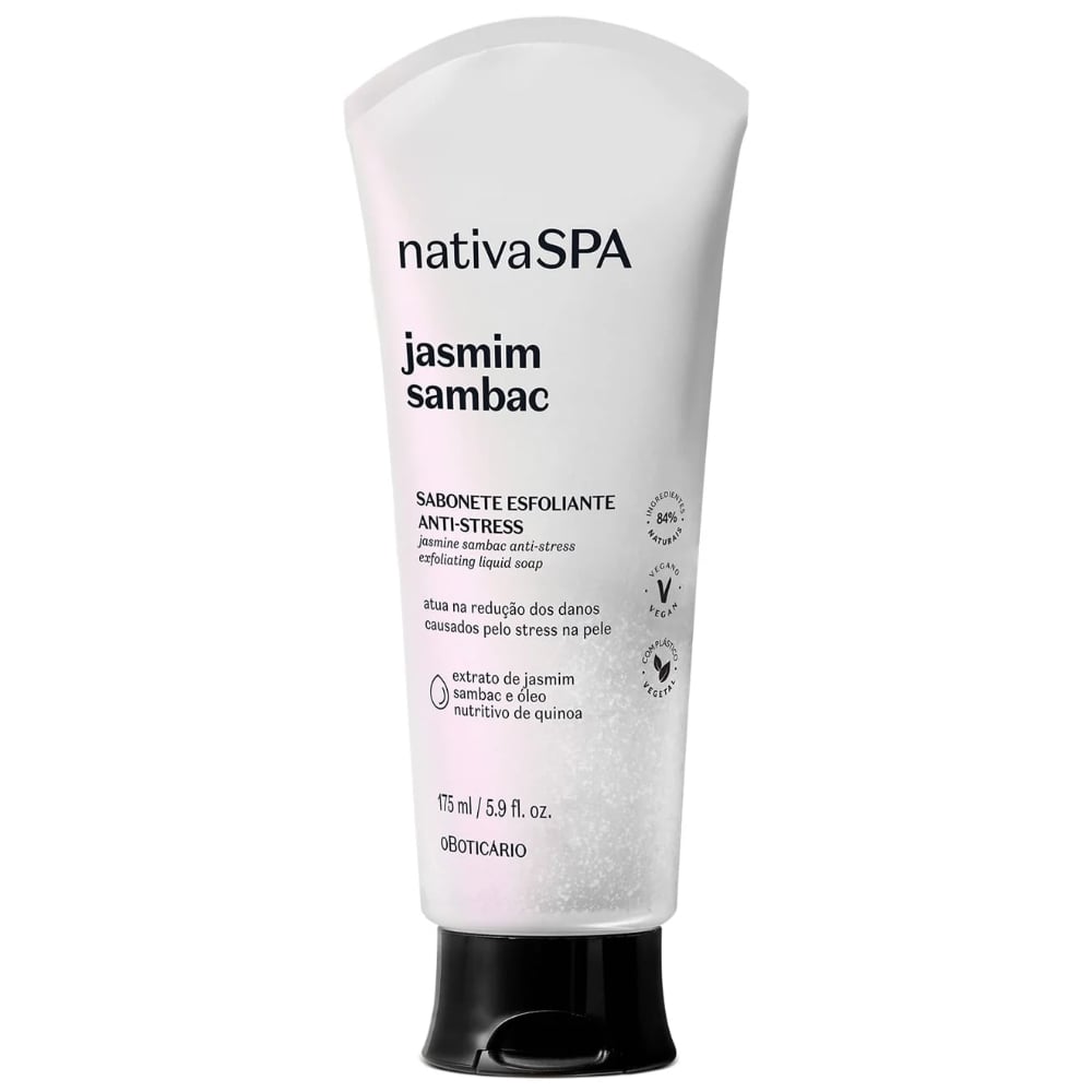 Jabón Líquido Corporal O Boticário Nativa Spa Jazmín 175 Ml 