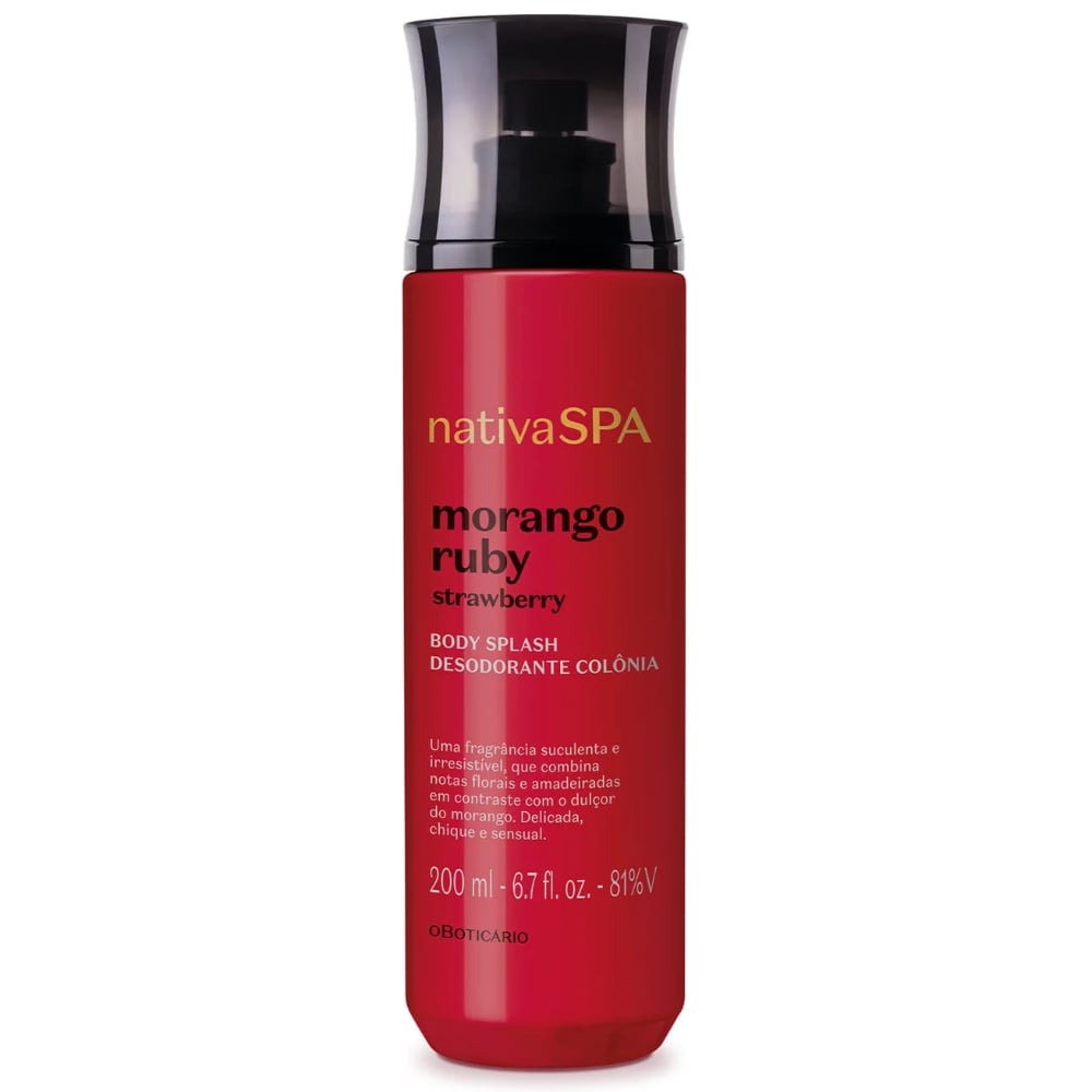 Body Splash O Boticário Nativa Spa Moran Ruby 200 Ml