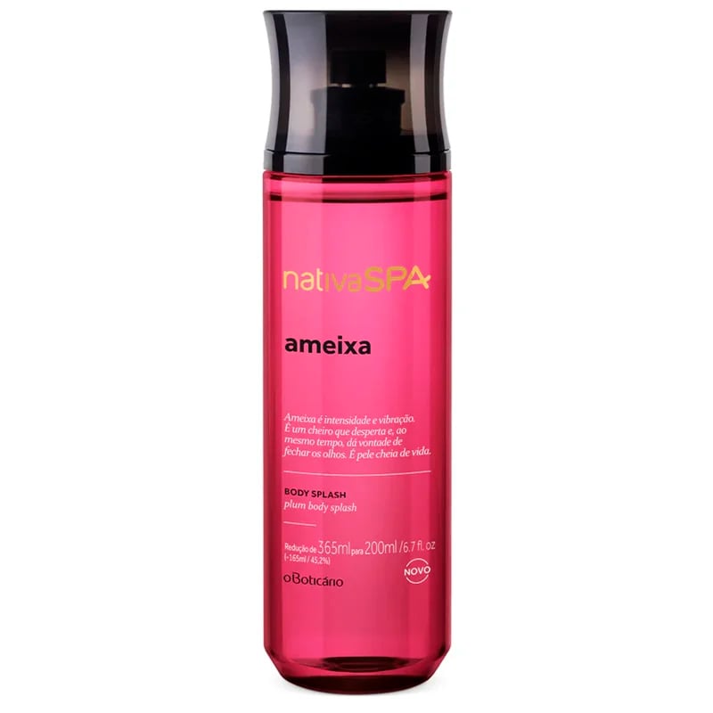 Body Splash O Boticário Nativa Spa Ameixa 200 Ml