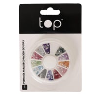 Pedrería Para Uñas Top Premium Colores Surtidos