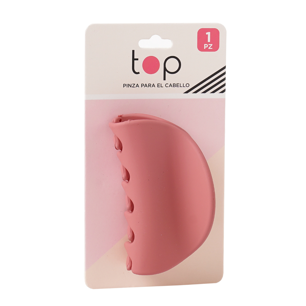 Pinza Para El Cabello Top Rosa Mate