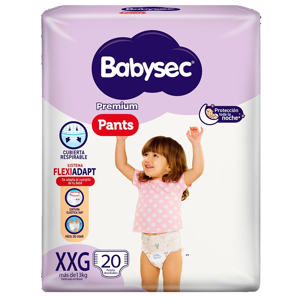 Pants Babysec Premium Xxg 20 Unidades