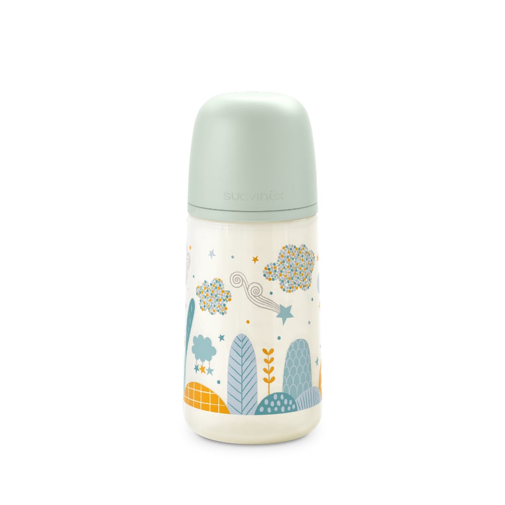 Mamadera Fisiológica Suavinex Sx Pro Silicona 3 A 6 Meses Dreams Verde 270 Ml