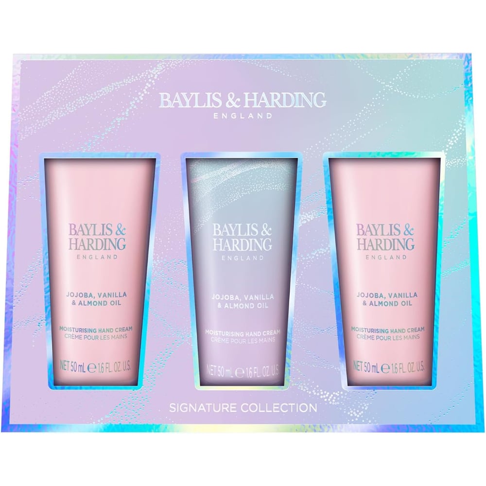 Set De Cremas De Manos Baylis & Harding Jojoba Vanilla Almond Oil 3 Unidades