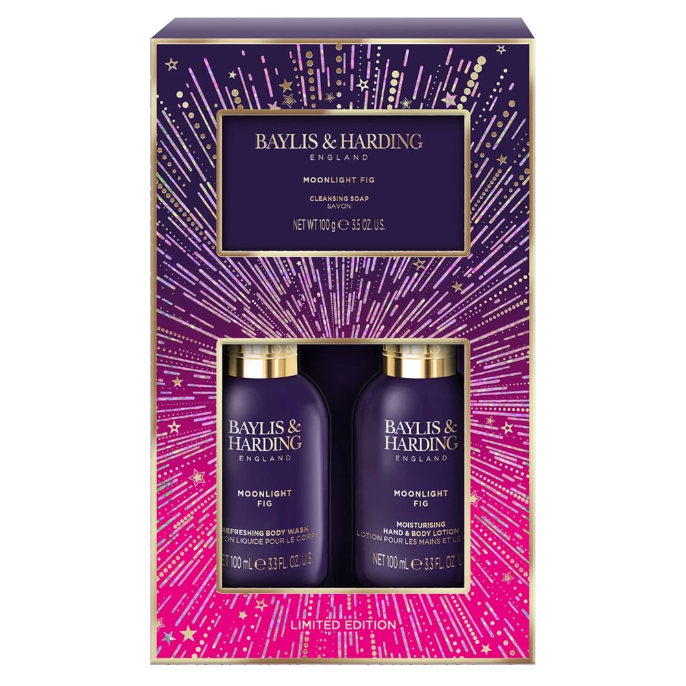 Set De Baño Baylis & Harding Moonlight Fig Make Me Sparkle 3 Unidades