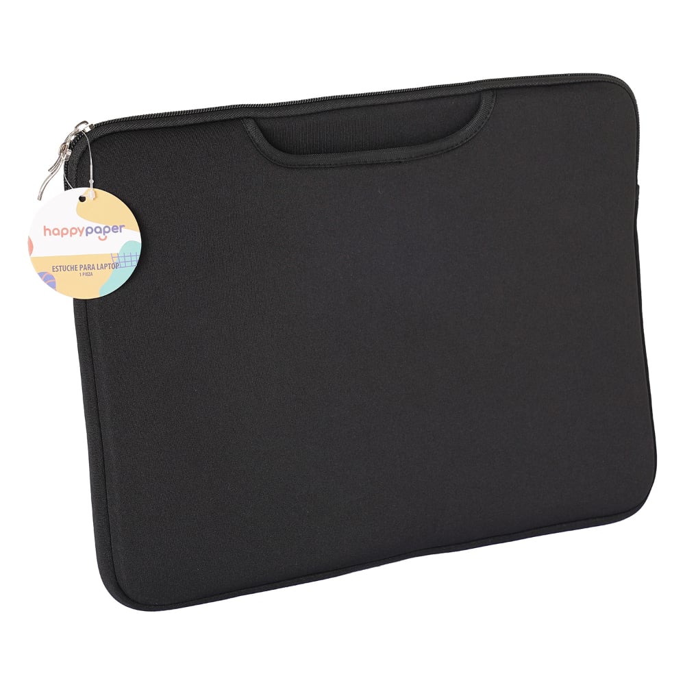 Estuche Para Laptop Happy Paper Negro