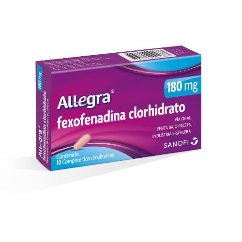 ALLEGRA 180 MG 10 COMPRIMIDOS