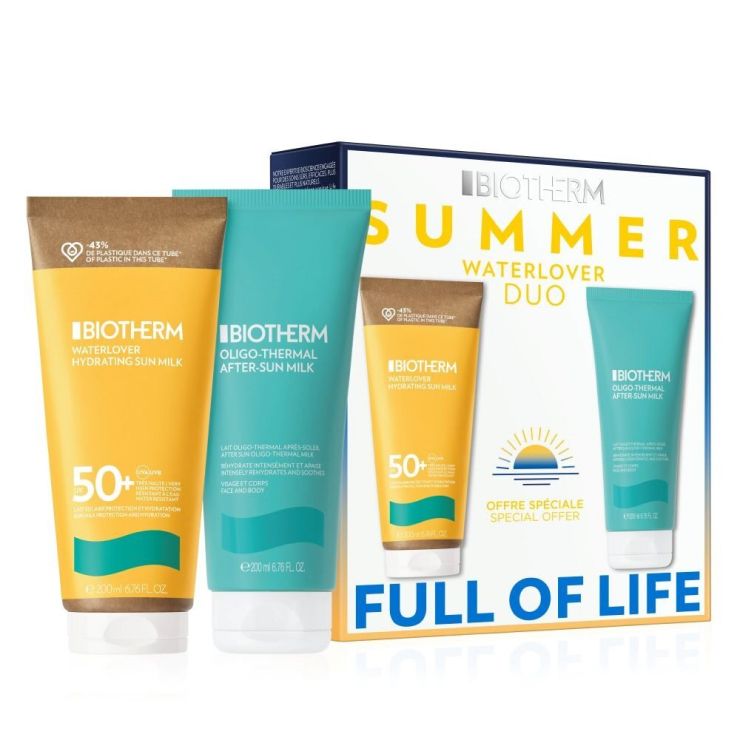 Set Biotherm Bio Summer Protector Solar Waterlover Spf50 30 Ml + Post Solar Lait Oligo 200 Ml