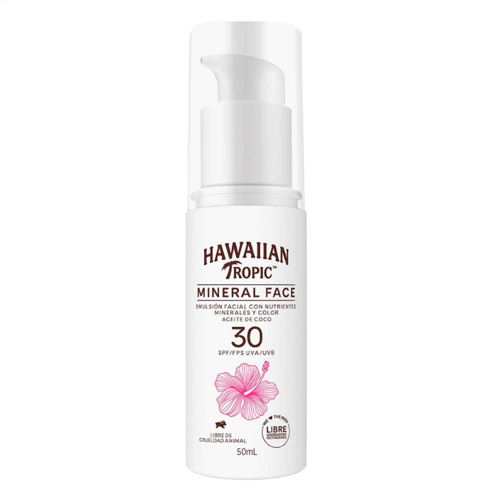 Protector Solar Hawaiian Tropic Mineral Facial Fps30 50 Ml