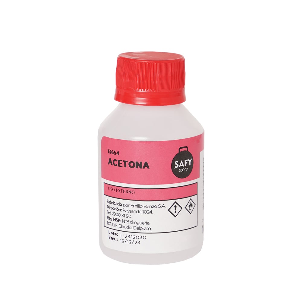 Acetona Safy 100 Ml 