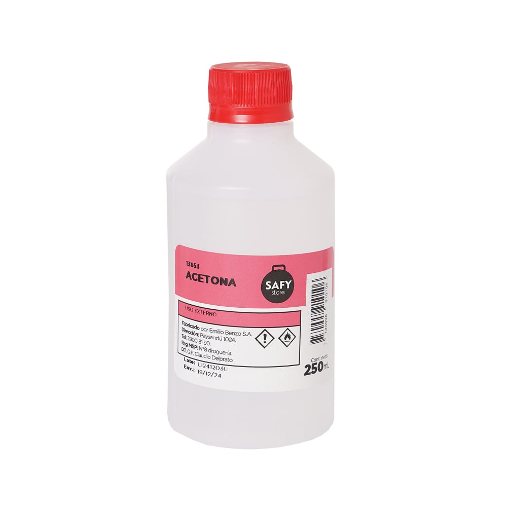 Acetona Safy 250 Ml 