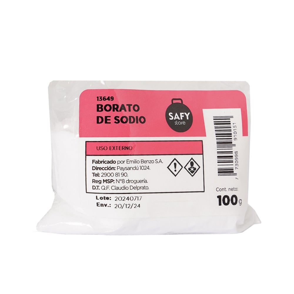 Borato De Sodio Safy 100 G 