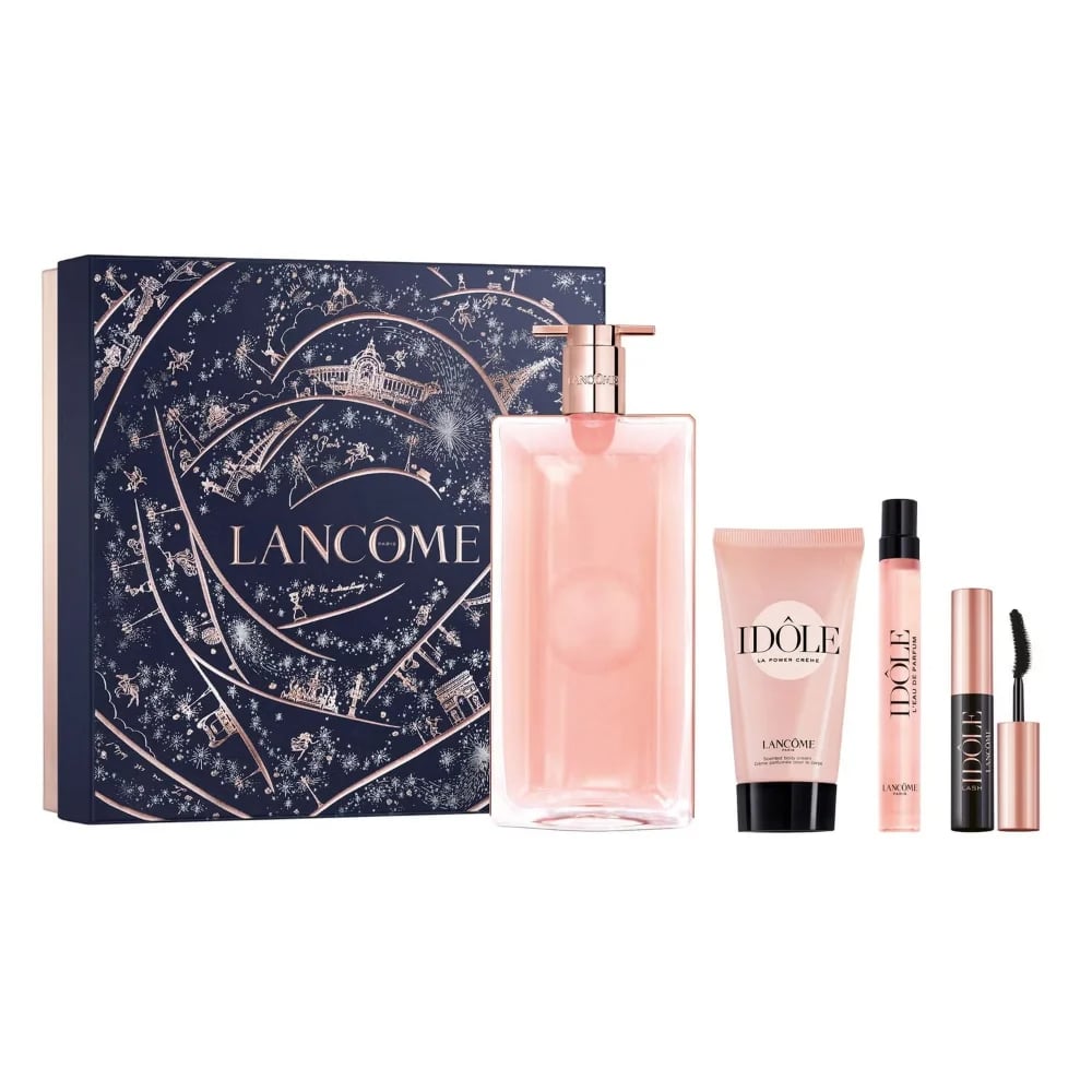 Cofre Lancôme Idôle Edp 100 Ml + Minitalla 10 Ml + Body Lotion 50 Ml + Lash Idôle Mini Máscara 