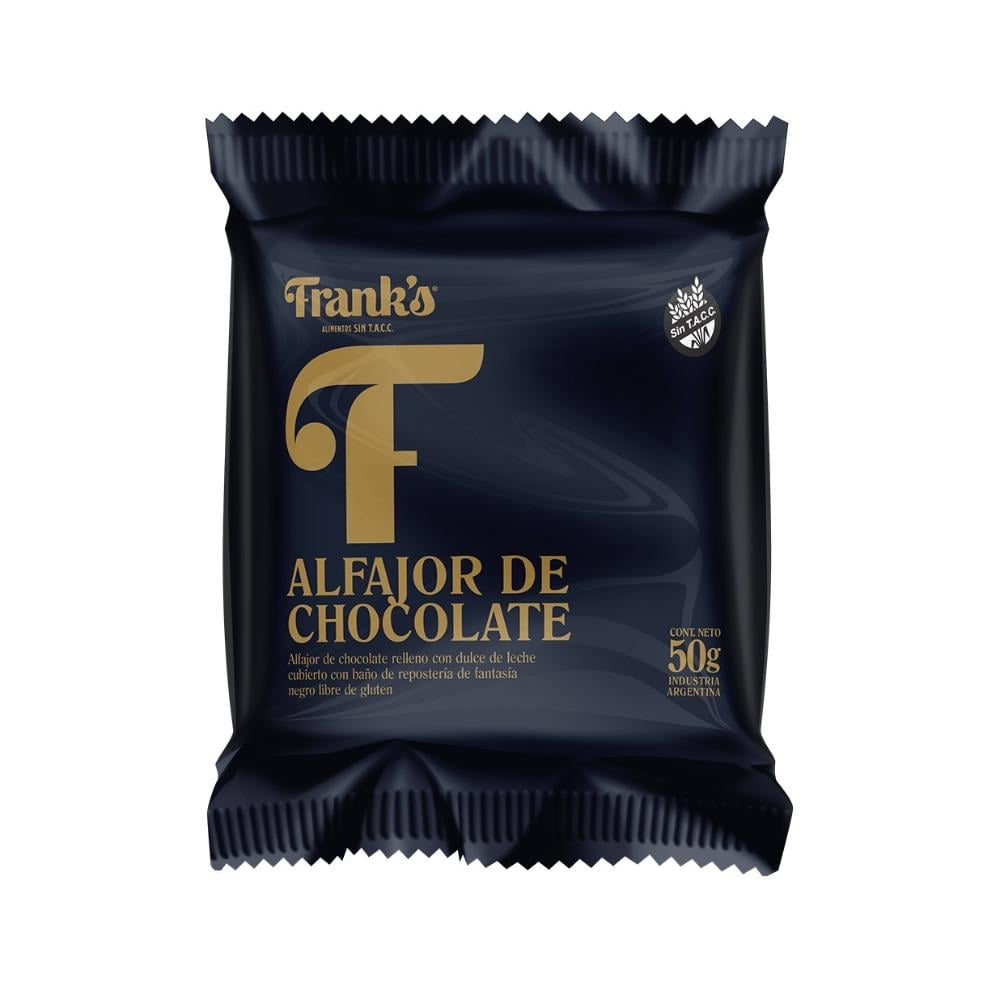 Alfajor Frank's Negro Dulce De Leche 50 G