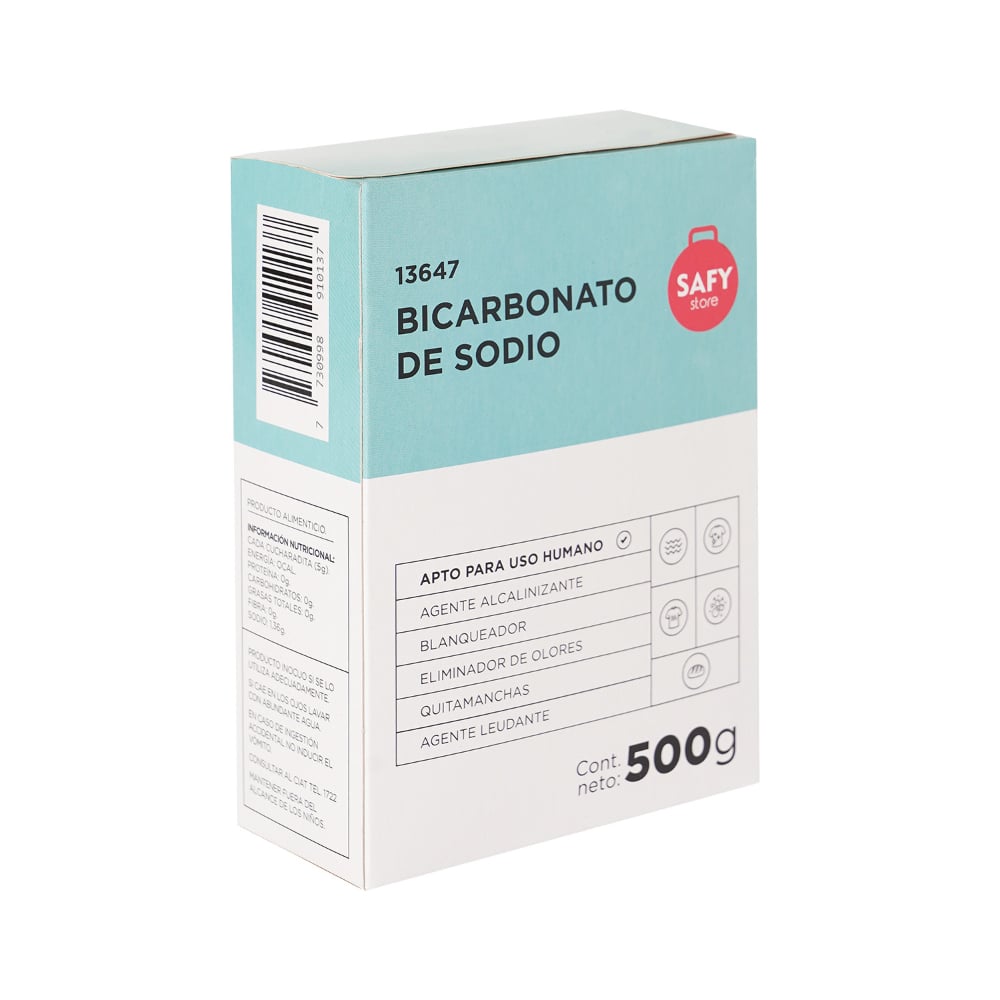 Bicarbonato De Sodio Safy 500 G