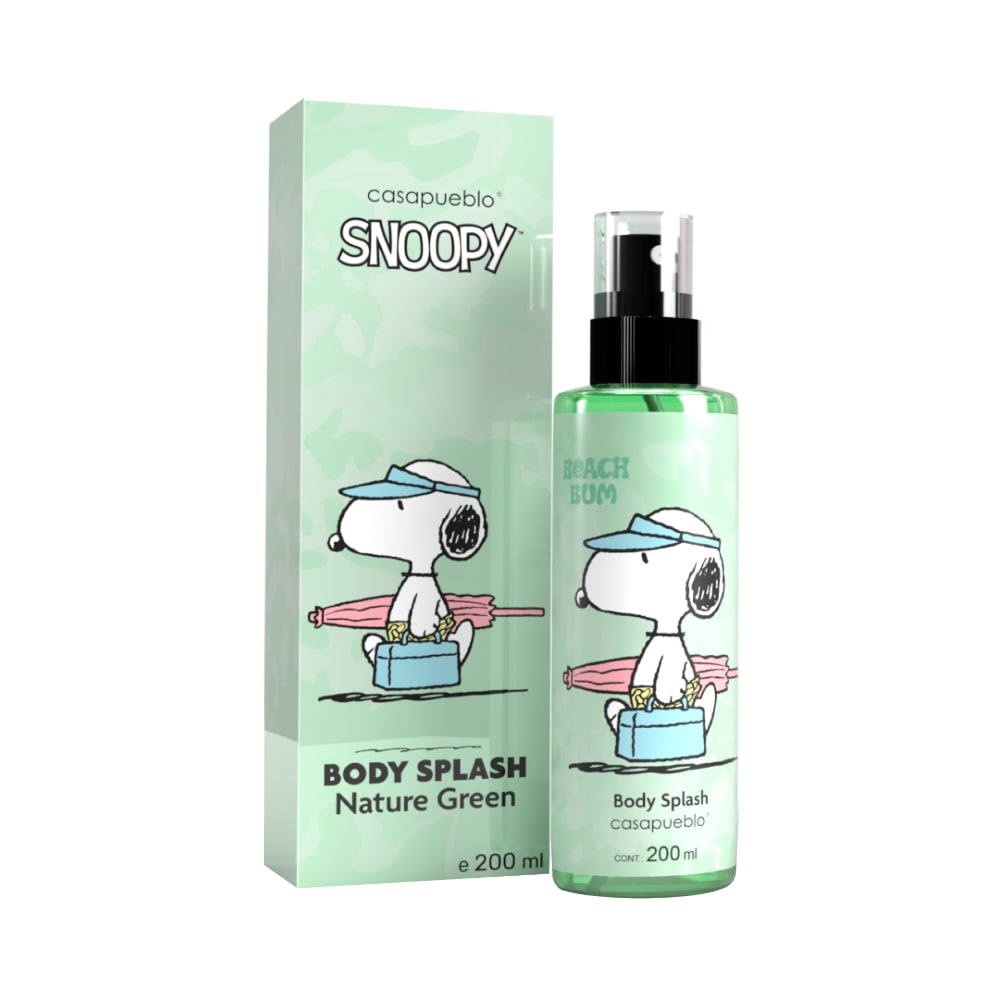 Body Splash Casapueblo Snoopy Nature Green 200 Ml