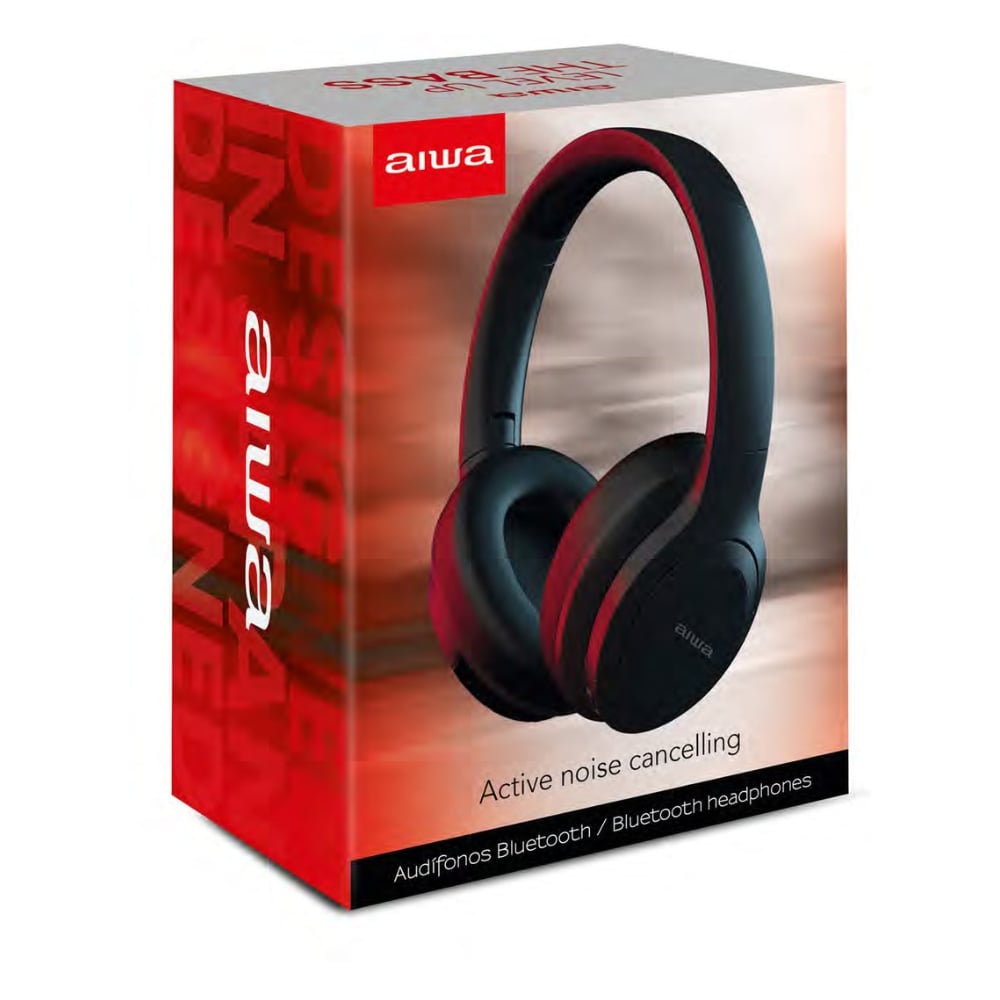 Auriculares Aiwa Noise Cancelling Negro