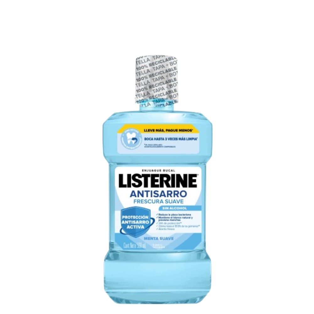 Enjuague Bucal Listerine Antisarro Zero 500 Ml