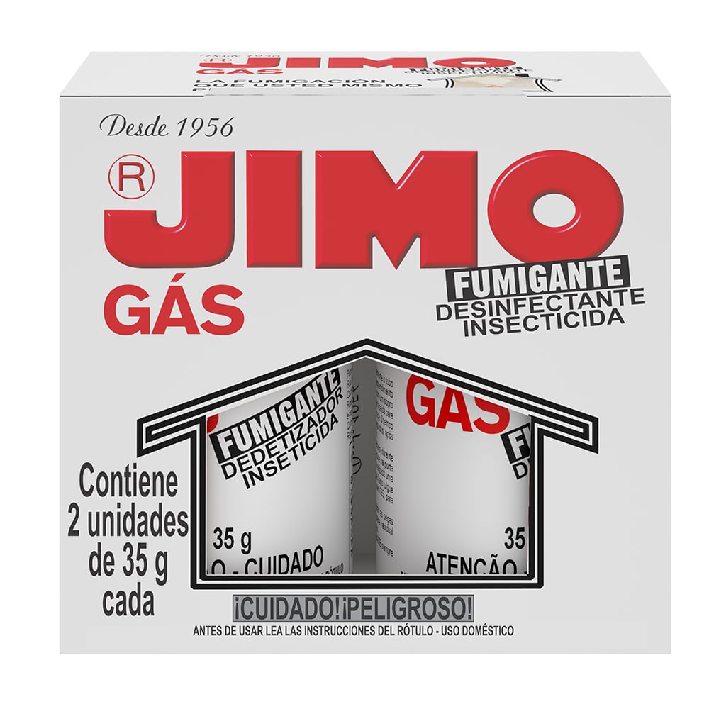 Insecticida Jimo Gas Fumigante 2 Unidades 35 G