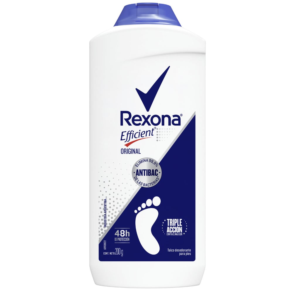 TALCO PEDICO REXONA EFFICIENT 200GRS