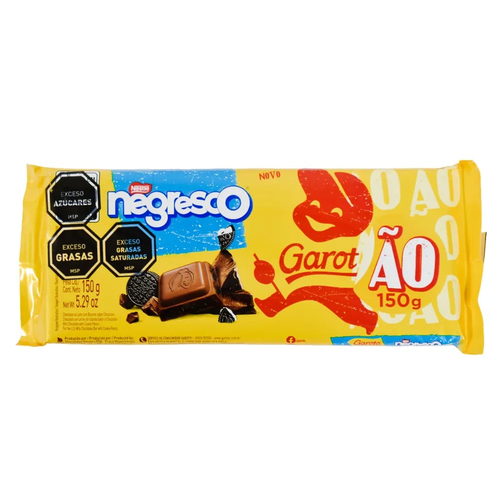 Tableta de chocolate Garoto Jumbo Negresco 150 g