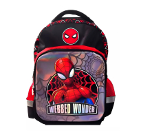 Mochila Premium Spiderman Negra 35 cm