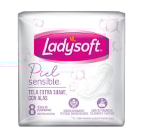 Toallitas Femeninas Ladysoft Piel Sensible 8 Unidades